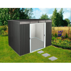 Abrigo de jardim em metal 3,25m² antracite - PentRoof - Duramax