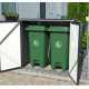 Abrigo para caixotes do lixo em metal 1440L m² Antracite - Duramax