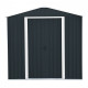 Abrigo de jardim em metal 2,47m² cinzento - Riverton - Duramax