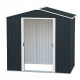 Abrigo de jardim em metal 2,47m² cinzento - Riverton - Duramax